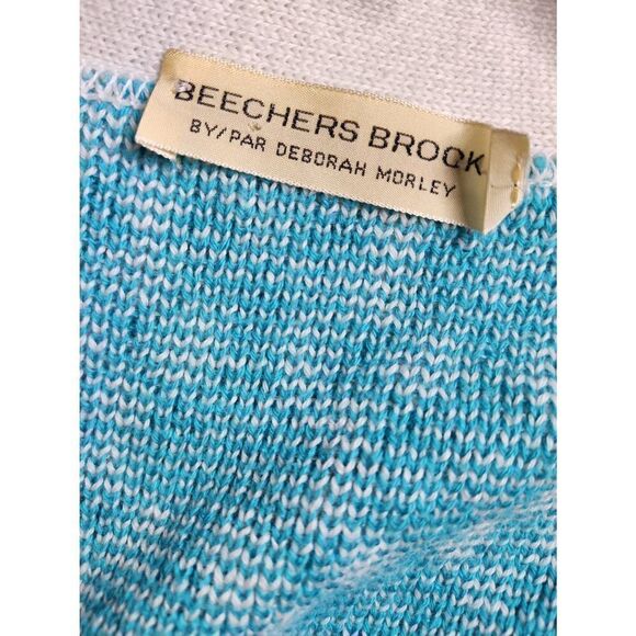 Vintage Argyle Cardigan Sweater Button Front Pockets Medium 60s 70s Golf Quirky - Picture 7 of 7